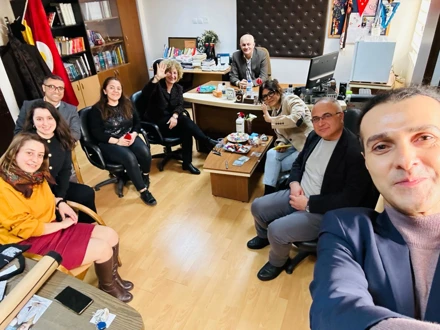 Fransa Eğitim Ataşesi Odile COBACHO ve Yardımcısı Hülya ÖZ Bölümümüzü ziyaret ettiler.